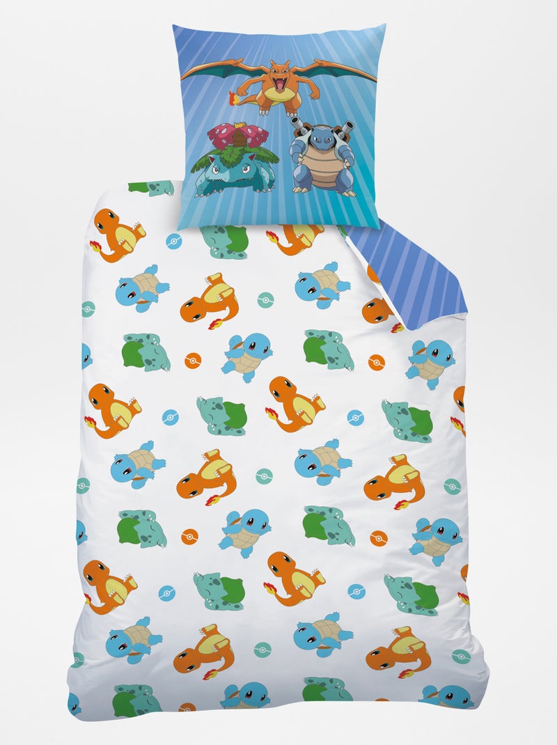 Parure de lit 'Pokémon' - 1 personne Bleu - Kiabi