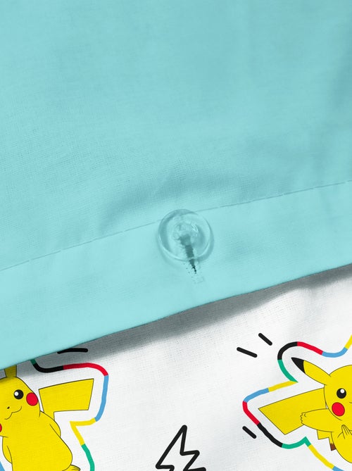 Parure de lit 'Pokemon' 2 pièces 1 personne : housse de couette + taie d'oreiller - Kiabi Parure de lit 'Pokemon' 2 pièces 1 personne : housse de couette + taie d'oreiller - Kiabi