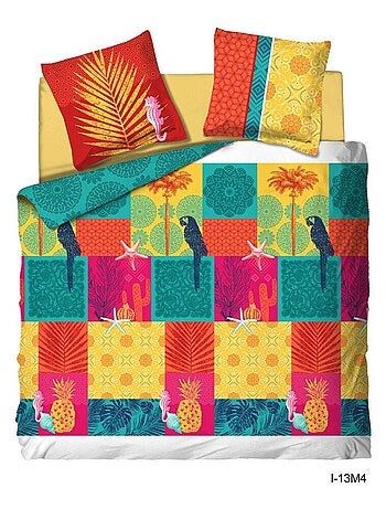 Parure de lit polycoton promo linge
