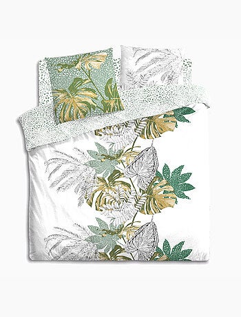 Parure de lit réversible en coton MONSTERA