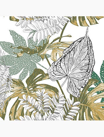 Parure de lit réversible en coton MONSTERA