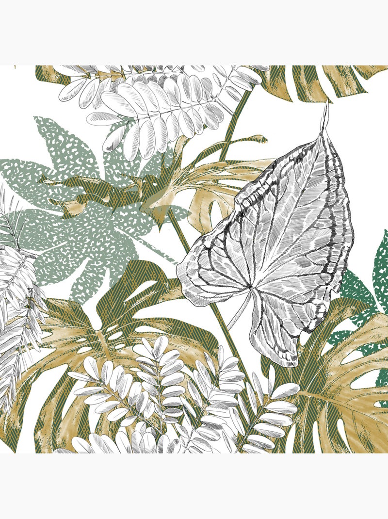 Parure de lit réversible en coton MONSTERA Multicolore - Kiabi