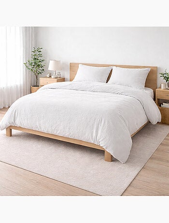 Parure de lit sienna + 2 taies 63x63 cm – double face gaze de coton & coton 57 fils