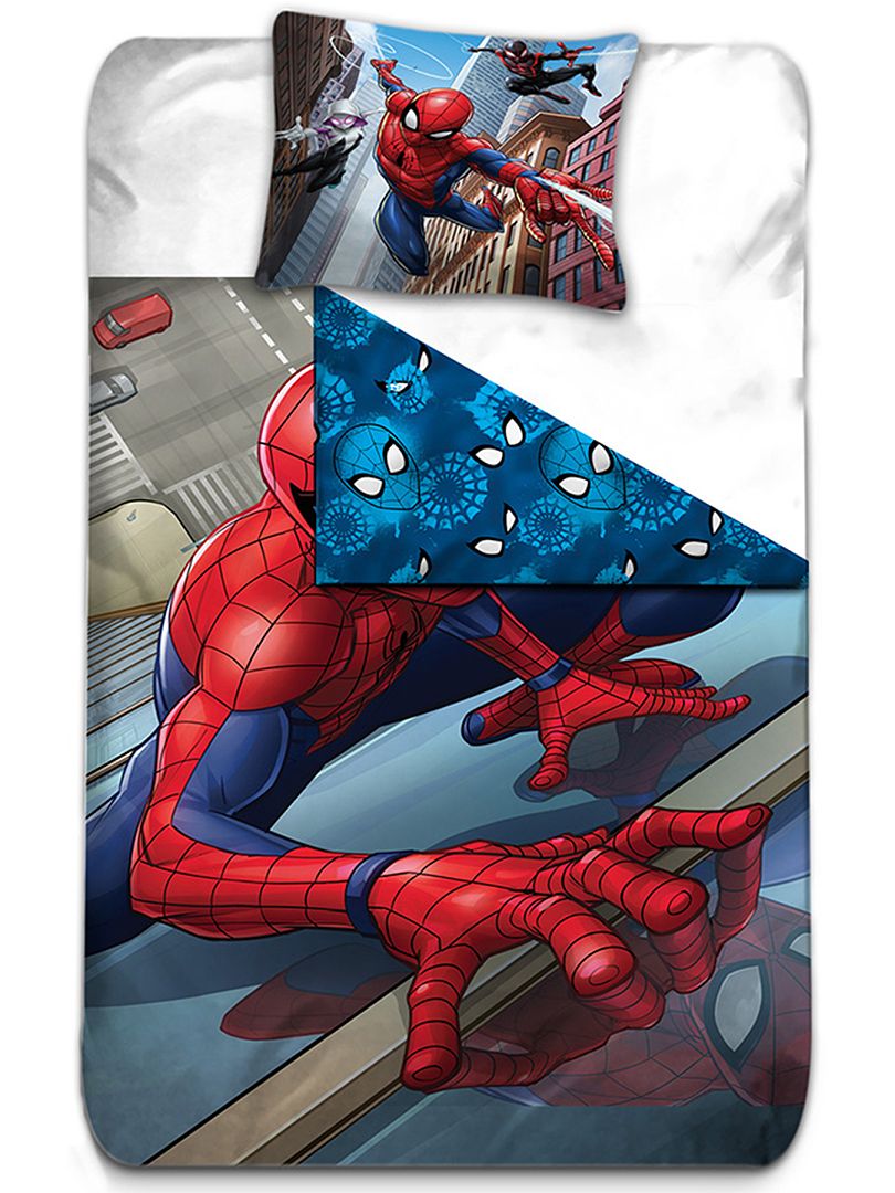 Parure de lit 'Spider-Man' rouge/bleu - Kiabi