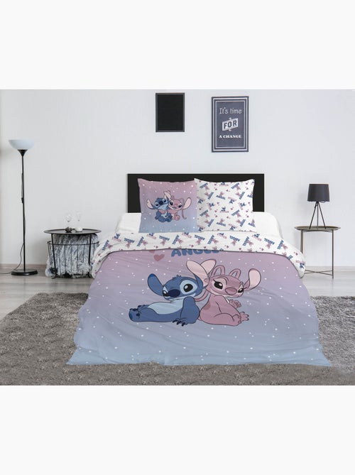 Parure de Lit Stitch & Angel Disney 200x200 cm + 2 Taies 65x65 cm Polycoton - Kiabi Parure de Lit Stitch & Angel Disney 200x200 cm + 2 Taies 65x65 cm Polycoton - Kiabi