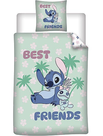 Parure de Lit Stitch et Scrump 140x200 cm + Taie 65x65 cm Polycoton