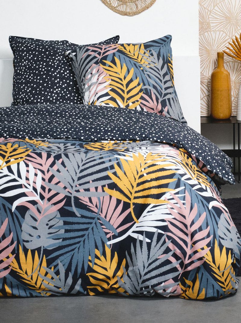 Parure de lit style nature - 2 personnes Bleu - Kiabi
