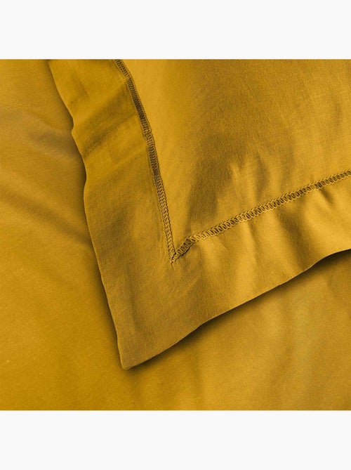 Parure de lit unie 57 fils – linaé + 1 taie - Kiabi