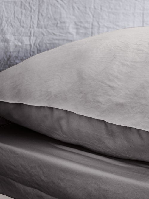 Parure de lit unie ultra douce - 1 ou 2 personnes - Kiabi