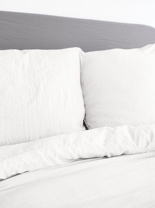 Parure de lit unie ultra douce - 1 ou 2 personnes - Kiabi