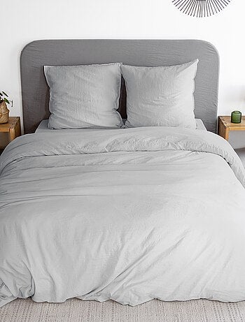 Parure de lit unie ultra douce - 1 ou 2 personnes