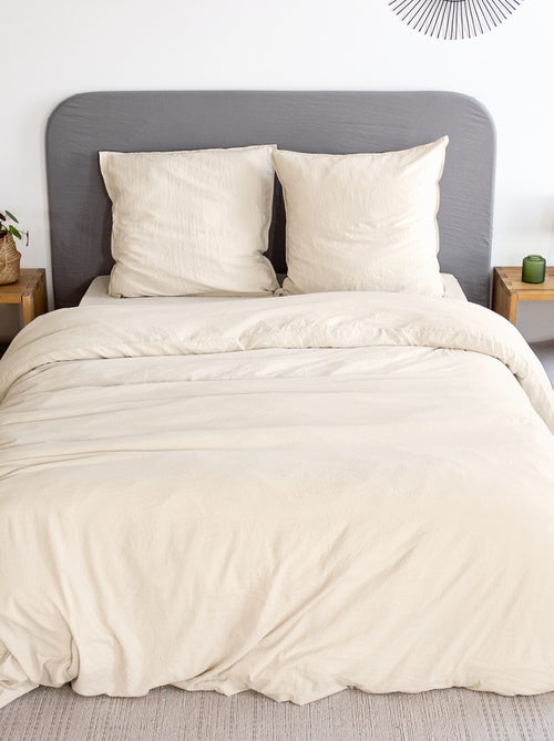 Parure de lit unie ultra douce - 1 ou 2 personnes - Kiabi