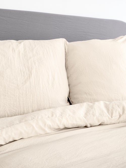 Parure de lit unie ultra douce - 1 ou 2 personnes - Kiabi