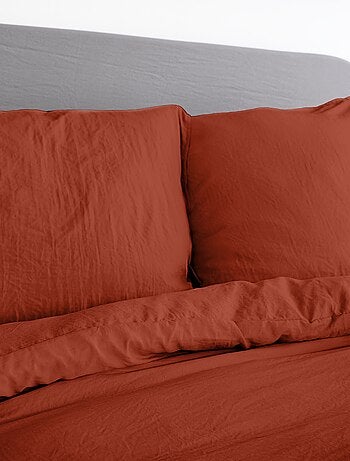 Parure de lit unie ultra douce - 1 ou 2 personnes