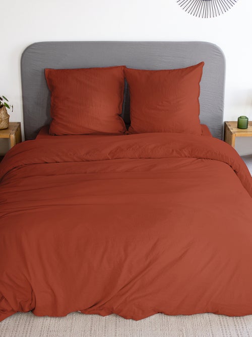 Parure de lit unie ultra douce - 1 ou 2 personnes - Kiabi