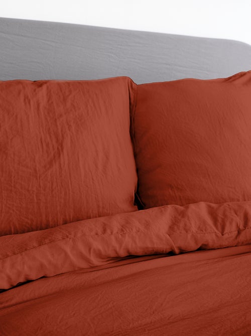 Parure de lit unie ultra douce - 1 ou 2 personnes - Kiabi