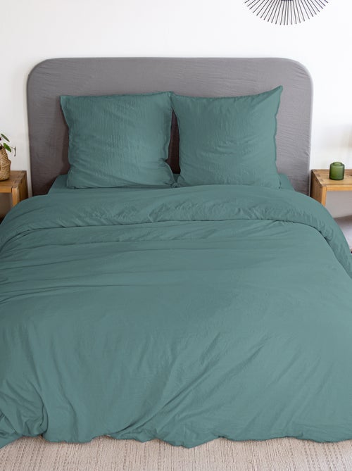Parure de lit unie ultra douce - 1 ou 2 personnes - Kiabi