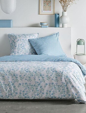 Parure de lit vichy réversible - 2 personnes