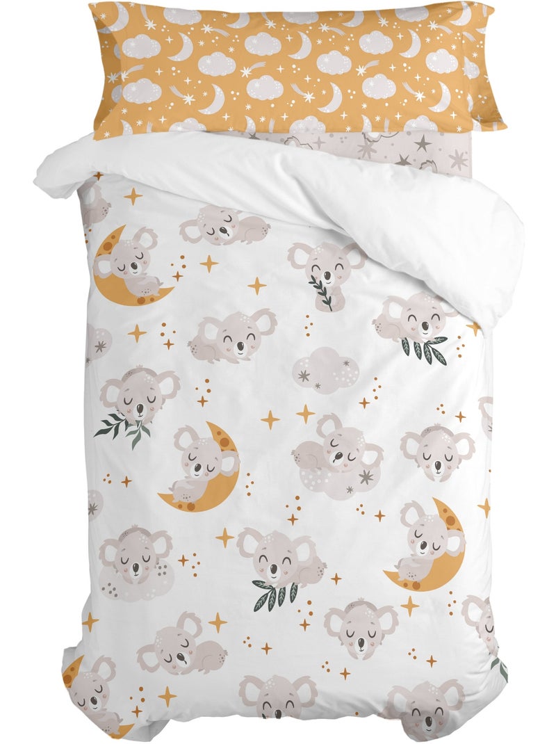 Parure housse de couette 2 pi?ces Baby koala "Happyfriday" Multicolore - Kiabi