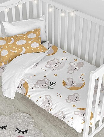 Parure housse de couette 2 pièces Baby koala Lit Bébé "Happyfriday
