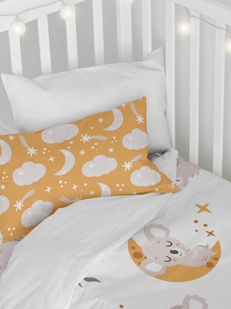 Parure housse de couette 2 pièces Baby koala Lit Bébé "Happyfriday" Multicolore - Kiabi