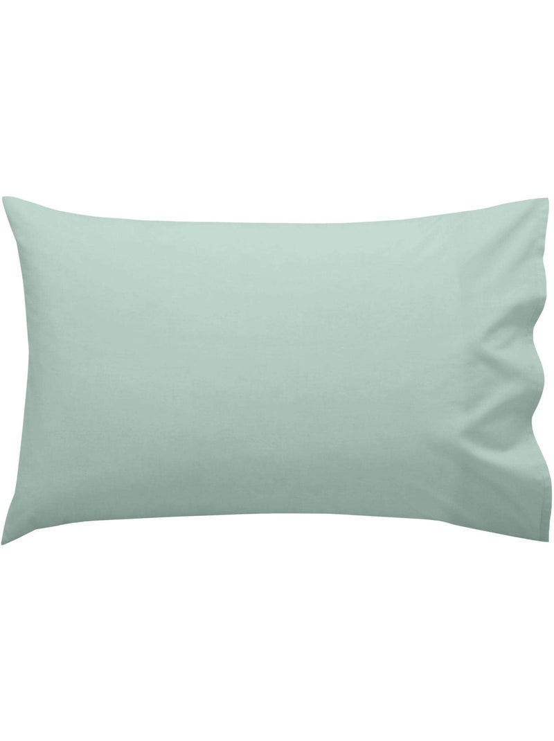 Parure housse de couette 2 pièces Basic Berceau "Happyfriday" Menthe - Kiabi