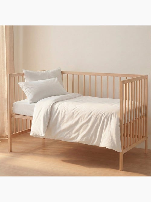 Parure housse de couette 2 pièces Basic Lit Bébé "Happyfriday" - Kiabi Parure housse de couette 2 pièces Basic Lit Bébé "Happyfriday" - Kiabi