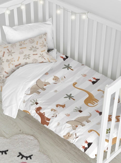 Parure housse de couette 2 pièces Dino family "Happyfriday" - Kiabi Parure housse de couette 2 pièces Dino family "Happyfriday" - Kiabi