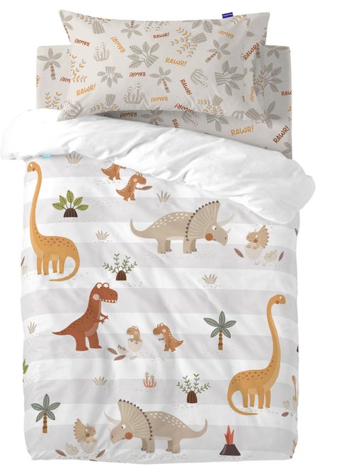 Parure housse de couette 2 pièces Dino family "Happyfriday" - Kiabi Parure housse de couette 2 pièces Dino family "Happyfriday" - Kiabi