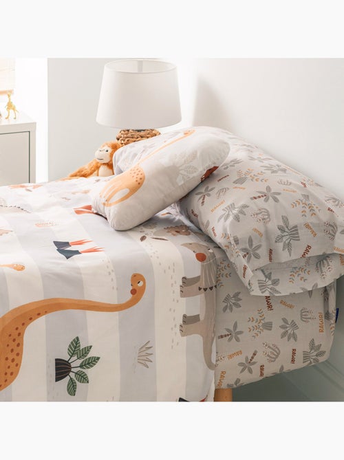 Parure housse de couette 2 pièces Dino family "Happyfriday" - Kiabi Parure housse de couette 2 pièces Dino family "Happyfriday" - Kiabi