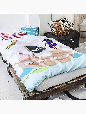 Parure housse de couette 2 pièces flying boy "happyfriday