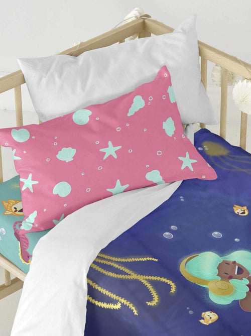 Parure housse de couette 2 pièces Happy mermaid Berceau "Happyfriday" - Kiabi Parure housse de couette 2 pièces Happy mermaid Berceau "Happyfriday" - Kiabi