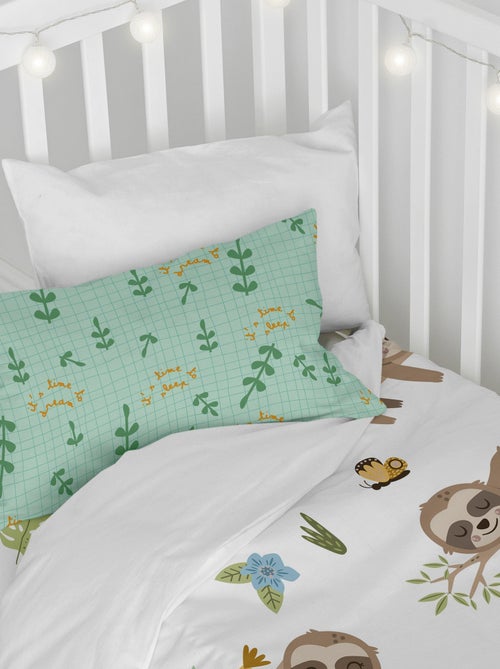 Parure housse de couette 2 pièces Happy sloth Berceau "Happyfriday" - Kiabi Parure housse de couette 2 pièces Happy sloth Berceau "Happyfriday" - Kiabi