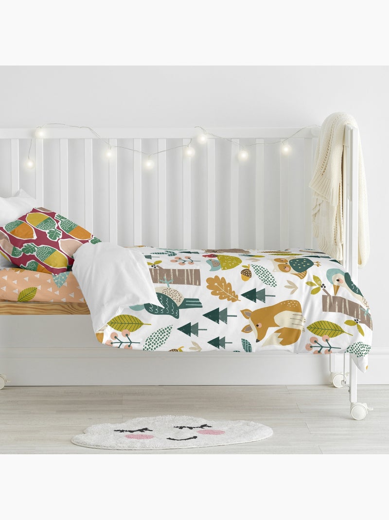 Parure housse de couette 2 pièces Harvestwood Berceau "Happyfriday" Multicolore - Kiabi