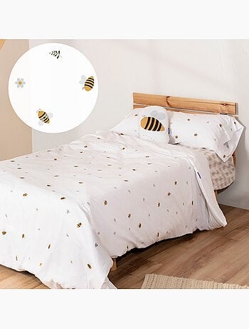 Parure housse de couette 2 pièces Honey "Happyfriday
