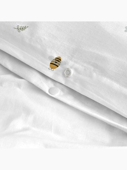Parure housse de couette 2 pièces Honey "Happyfriday" - Kiabi