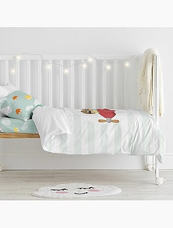 Parure housse de couette 2 pièces learning to fly lit bébé "happyfriday