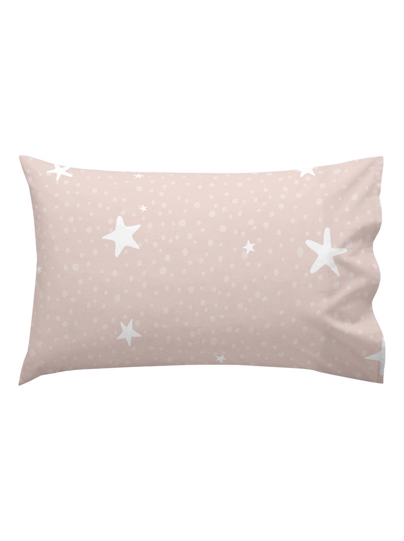 Parure housse de couette 2 pièces Little star Berceau "Happyfriday" Rose - Kiabi