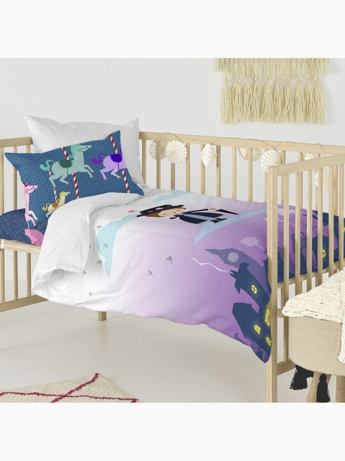 Parure housse de couette 2 pièces Nanny Berceau "Happyfriday" - Kiabi Parure housse de couette 2 pièces Nanny Berceau "Happyfriday" - Kiabi