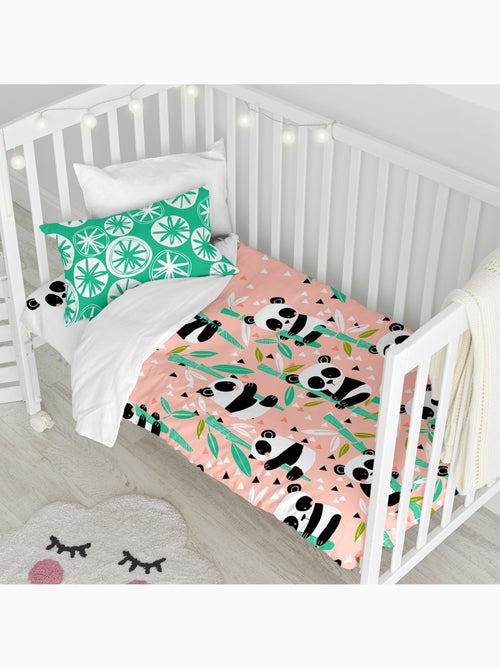 Parure housse de couette 2 pièces Panda garden Berceau "Happyfriday" - Kiabi Parure housse de couette 2 pièces Panda garden Berceau "Happyfriday" - Kiabi