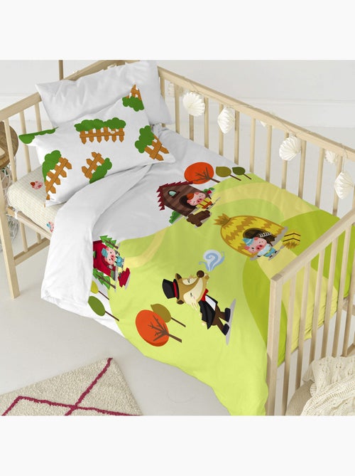 Parure housse de couette 2 pièces Piggys Lit Bébé "Happyfriday" - Kiabi Parure housse de couette 2 pièces Piggys Lit Bébé "Happyfriday" - Kiabi