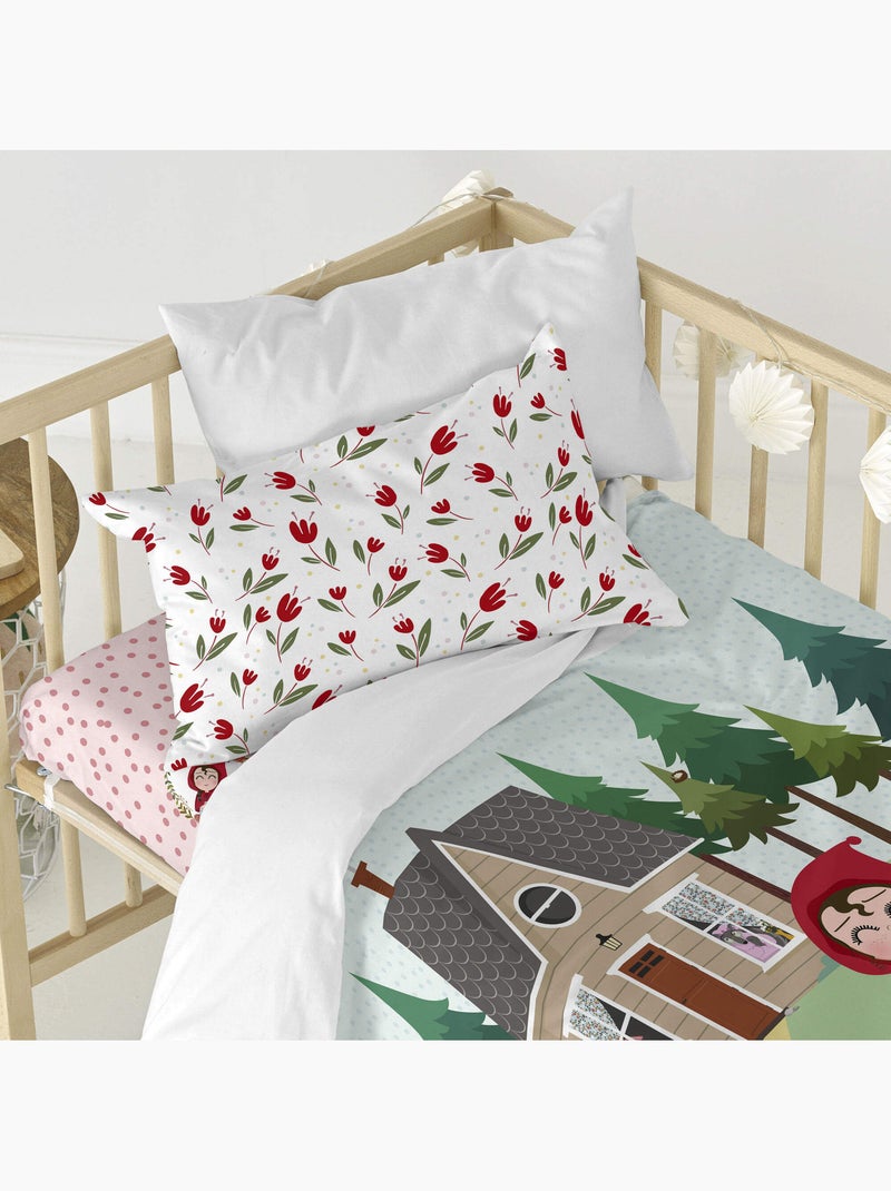 Parure housse de couette 2 pièces Red riding hood Berceau "Happyfriday" Multicolore - Kiabi
