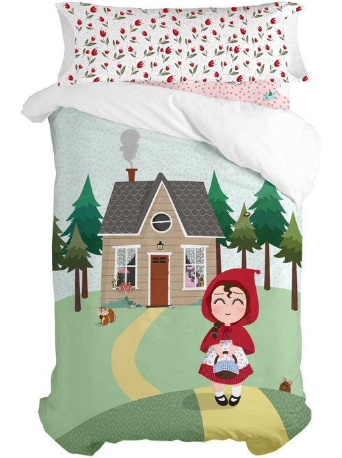 Parure housse de couette 2 pièces Red riding hood "Happyfriday" - Kiabi Parure housse de couette 2 pièces Red riding hood "Happyfriday" - Kiabi