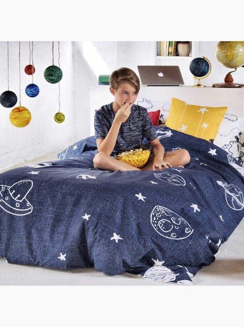 Parure housse de couette 2 pièces Starspace "Happyfriday" - Kiabi Parure housse de couette 2 pièces Starspace "Happyfriday" - Kiabi