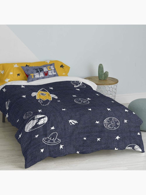 Parure housse de couette 2 pièces Starspace "Happyfriday" - Kiabi Parure housse de couette 2 pièces Starspace "Happyfriday" - Kiabi