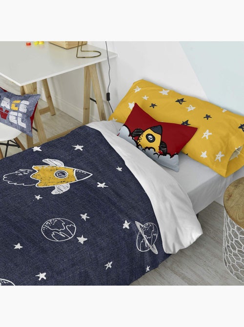 Parure housse de couette 2 pièces Starspace "Happyfriday" - Kiabi Parure housse de couette 2 pièces Starspace "Happyfriday" - Kiabi
