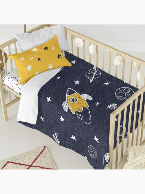 Parure housse de couette 2 pièces Starspace Lit Bébé "Happyfriday" - Kiabi Parure housse de couette 2 pièces Starspace Lit Bébé "Happyfriday" - Kiabi