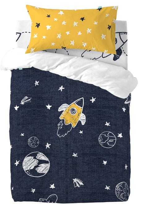 Parure housse de couette 2 pièces Starspace Lit Bébé "Happyfriday" - Kiabi Parure housse de couette 2 pièces Starspace Lit Bébé "Happyfriday" - Kiabi