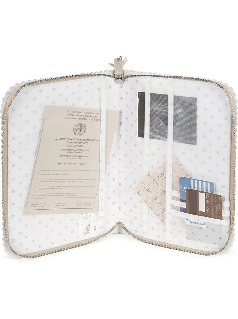 Pasito a pasito | protège carnet de santé bébé zippé icon Ecru - Kiabi