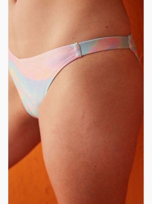 Pastel glinsterende bette side bikinibroekje penti - Kiabi